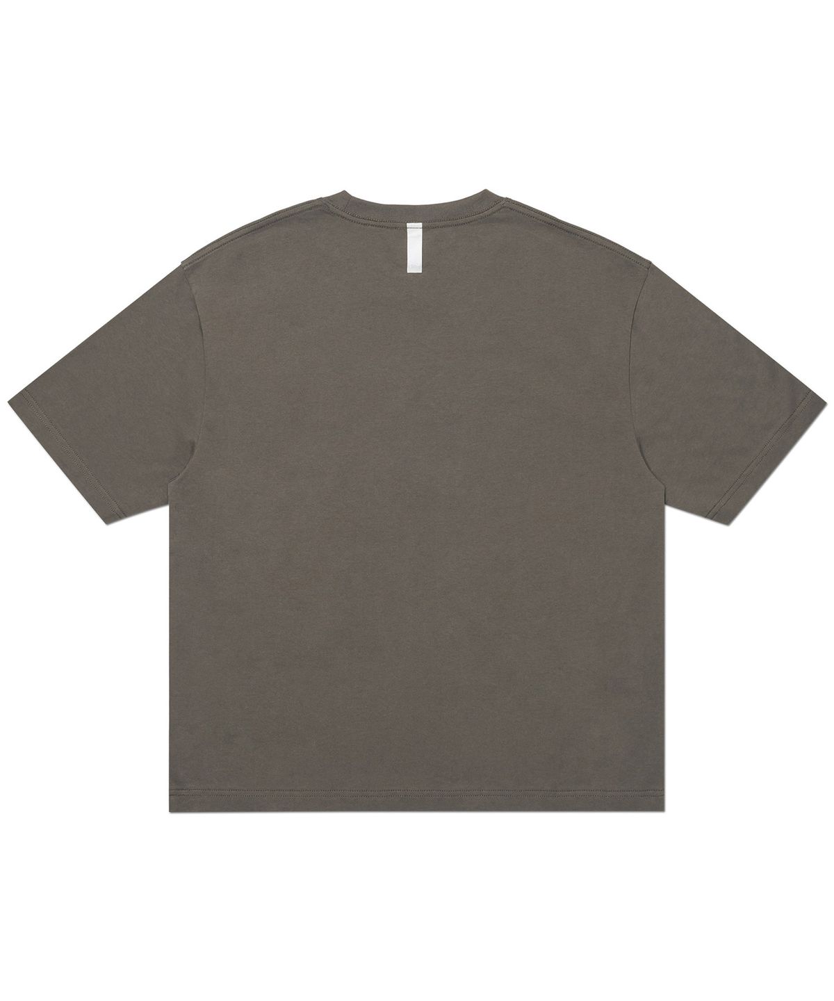 노매뉴얼(NOMANUAL) NM PLAIN CROP T-SHIRT - CHARCOAL