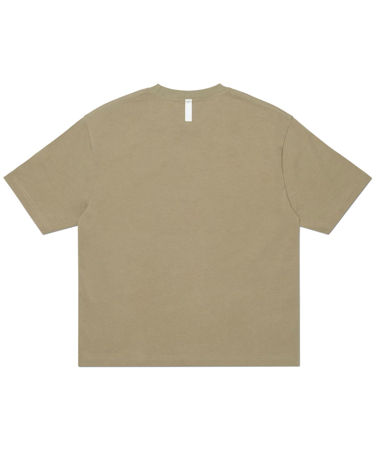 노매뉴얼(NOMANUAL) NM PLAIN CROP T-SHIRT - KHAKI GRAY