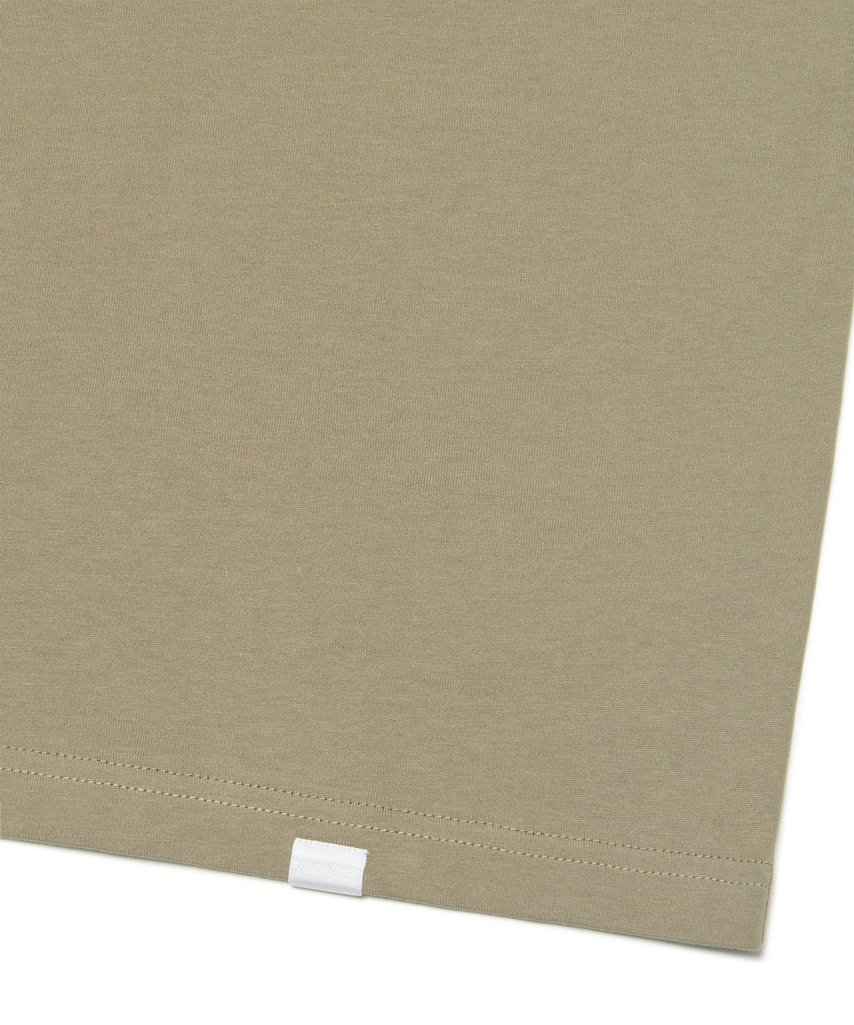 노매뉴얼(NOMANUAL) NM PLAIN CROP T-SHIRT - KHAKI GRAY