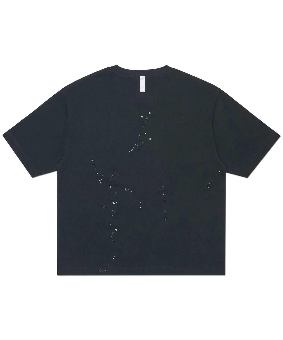 노매뉴얼(NOMANUAL) NM PAINTED CROP T-SHIRT - BLACK