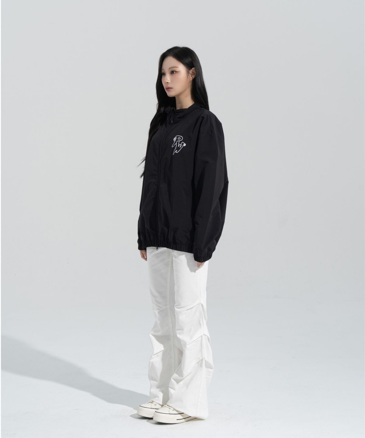 페이즈화이트(PHASEWHITE) [PHASE_4] GHOST SPORTS JERSEY WINDBREAKER _BLACK / 8802026-JK03