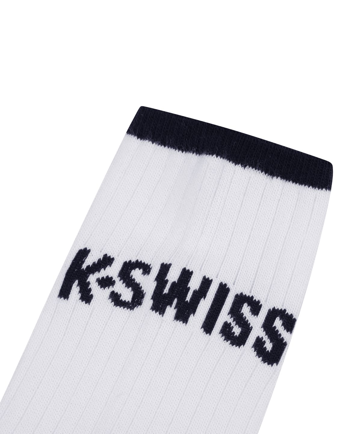 케이스위스(K-SWISS) 로고 하이 크루 삭스_2KSSCMV902WH