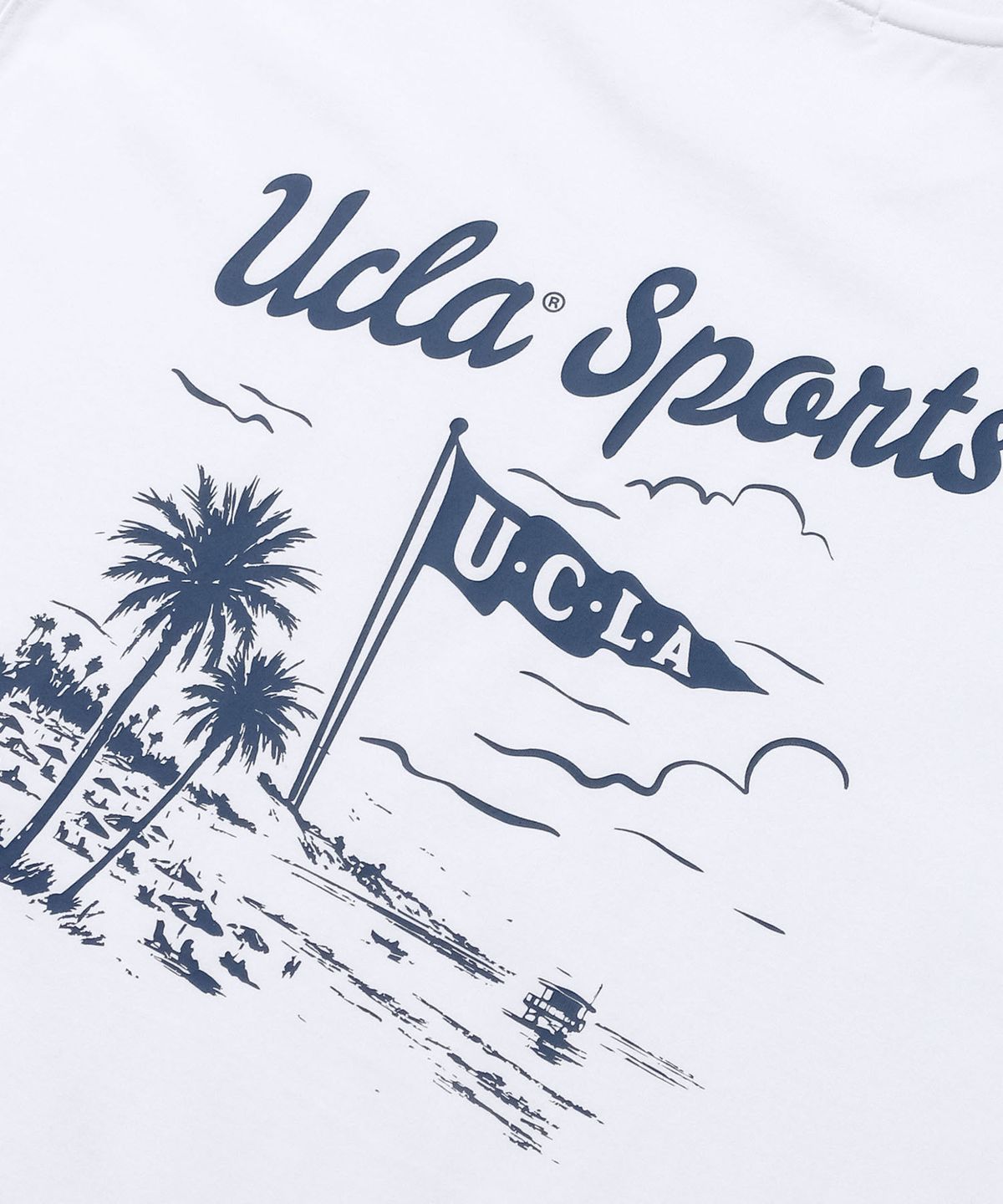유씨엘에이(UCLA) 남녀공용 UCLA 썸머 스포츠 오버핏 티셔츠[WHITE](UC5STA9)