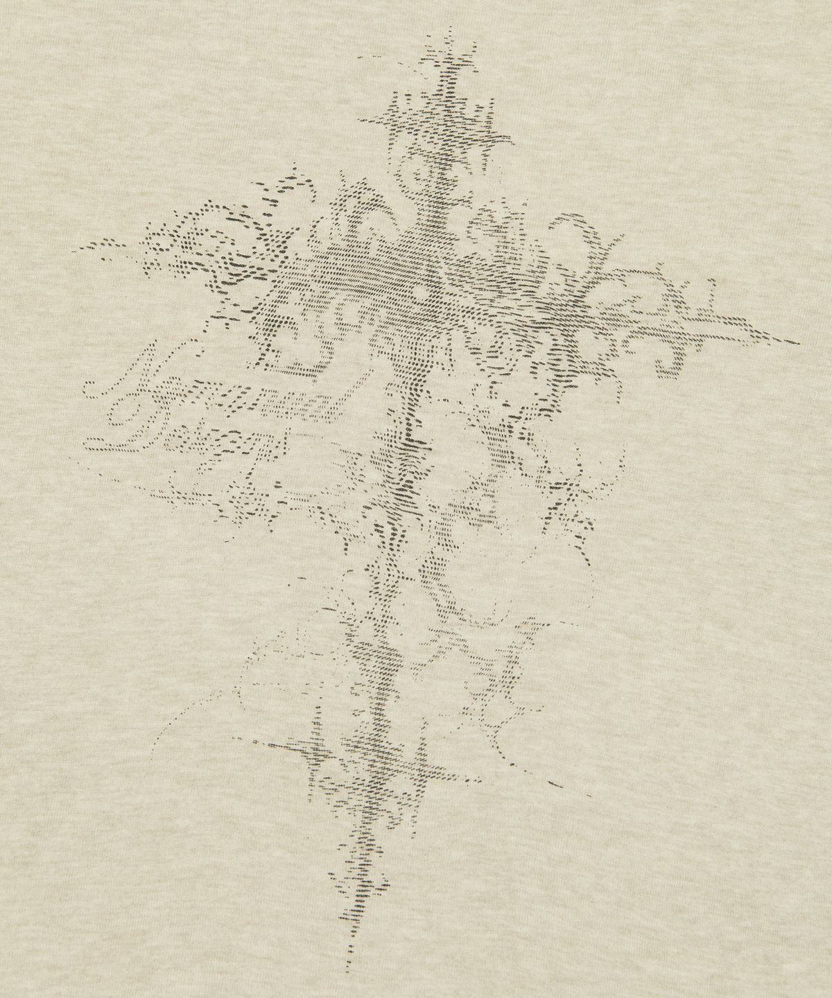 노매뉴얼(NOMANUAL) CROSS SHEER LONG SLEEVE TEE - WARM GRAY