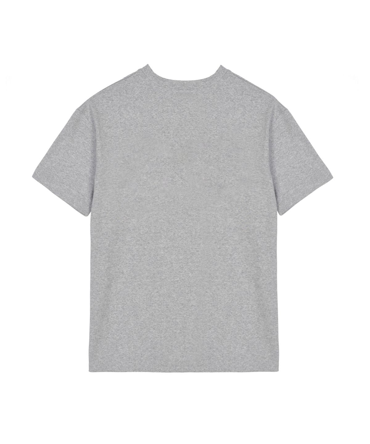 닉앤니콜(NICK&NICOLE) NICOLE LETTERING RIBBED SLIM T-SHIRT_GRAY