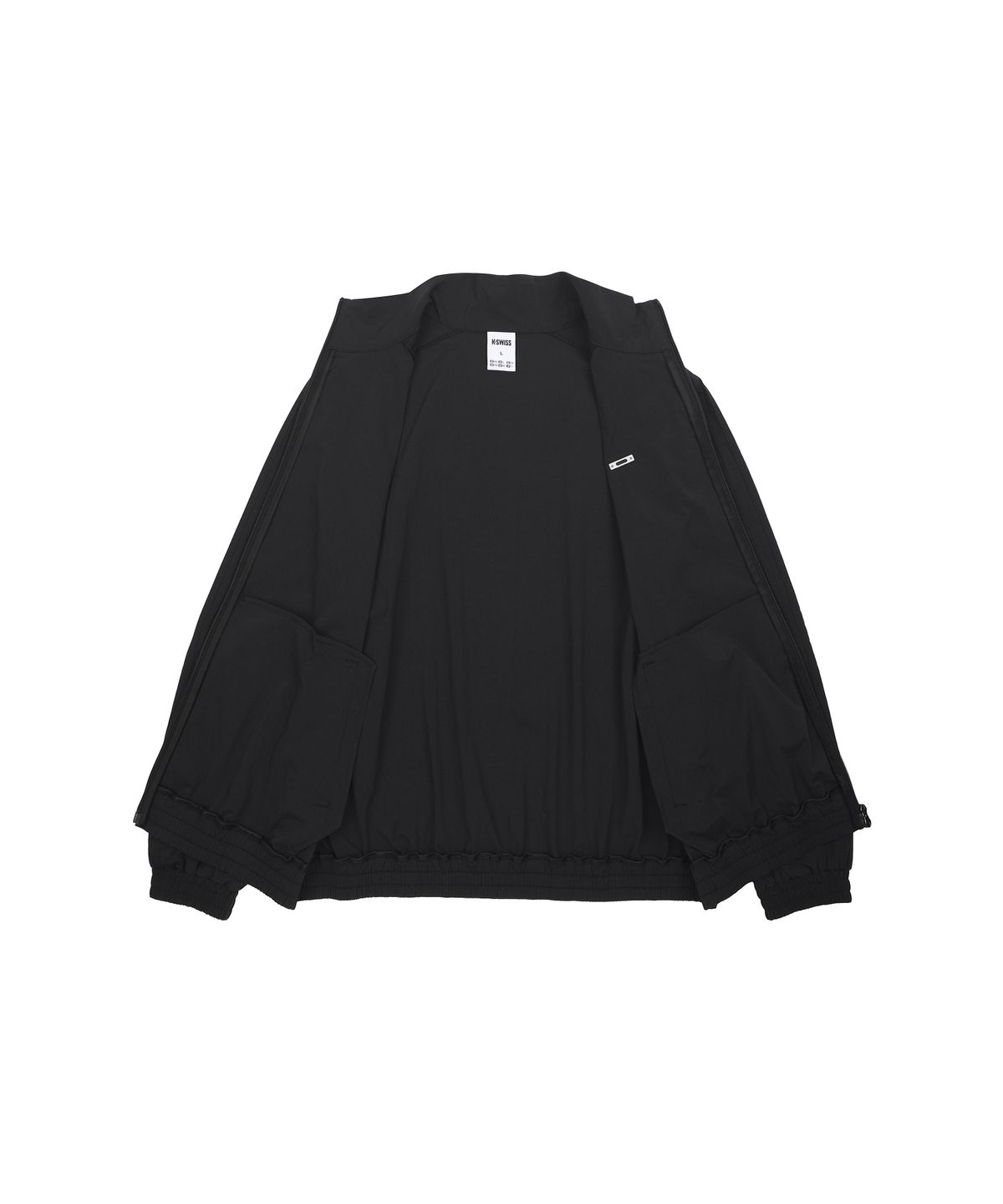케이스위스(K-SWISS) 5 스트라이프 윈드 재킷_1KSJKMV901BK