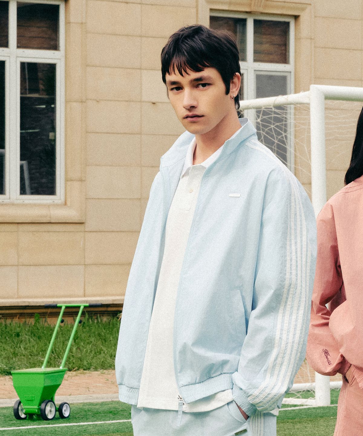 케이스위스(K-SWISS) 5 스트라이프 윈드 재킷_1KSJKMV901LB