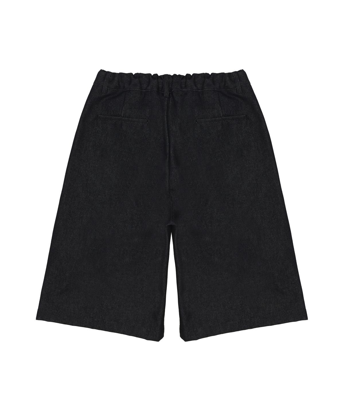 닉앤니콜(NICK&NICOLE) BUTTERFLY BERMUDA DENIM PANTS_BLACK