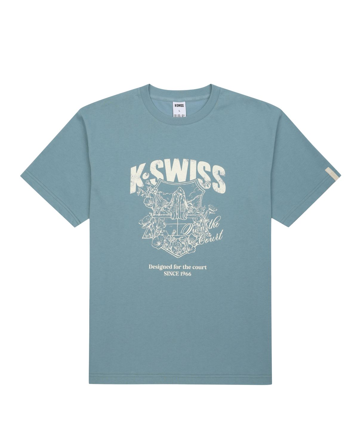 케이스위스(K-SWISS) 60th 쉴드 플라워 그래픽 티_1KSTSMV906BG