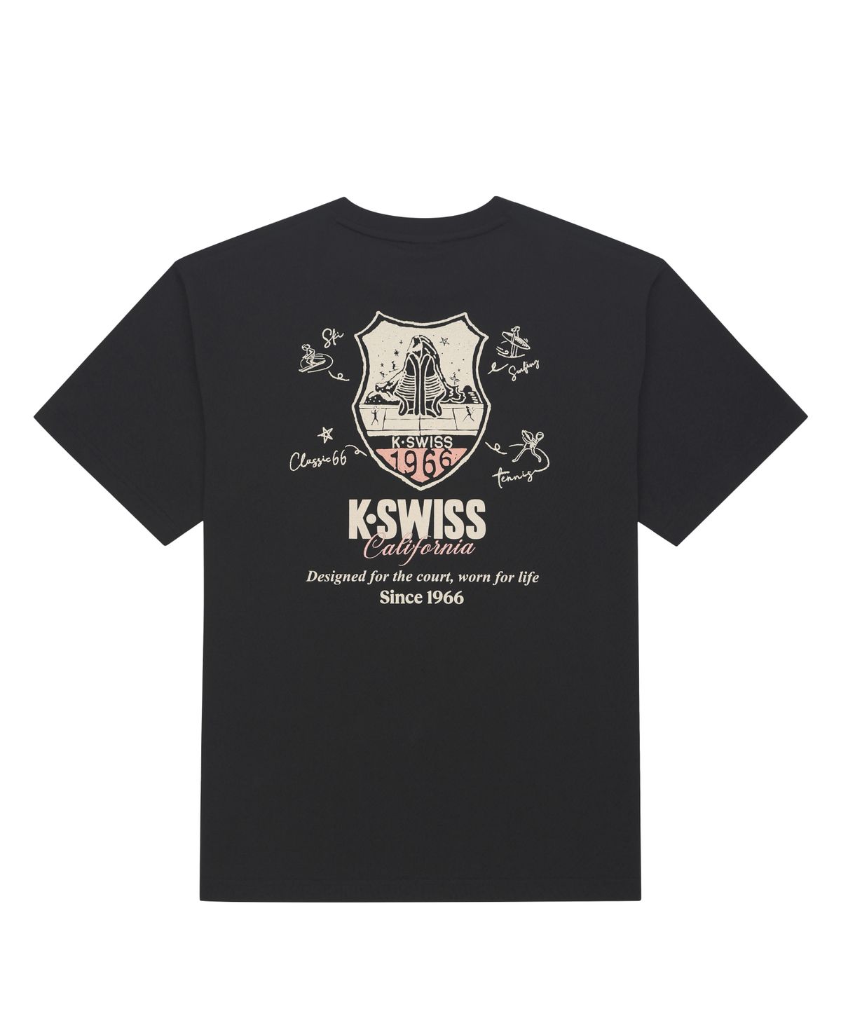 케이스위스(K-SWISS) 60th 쉴드 그래픽 티_1KSTSMV905BK