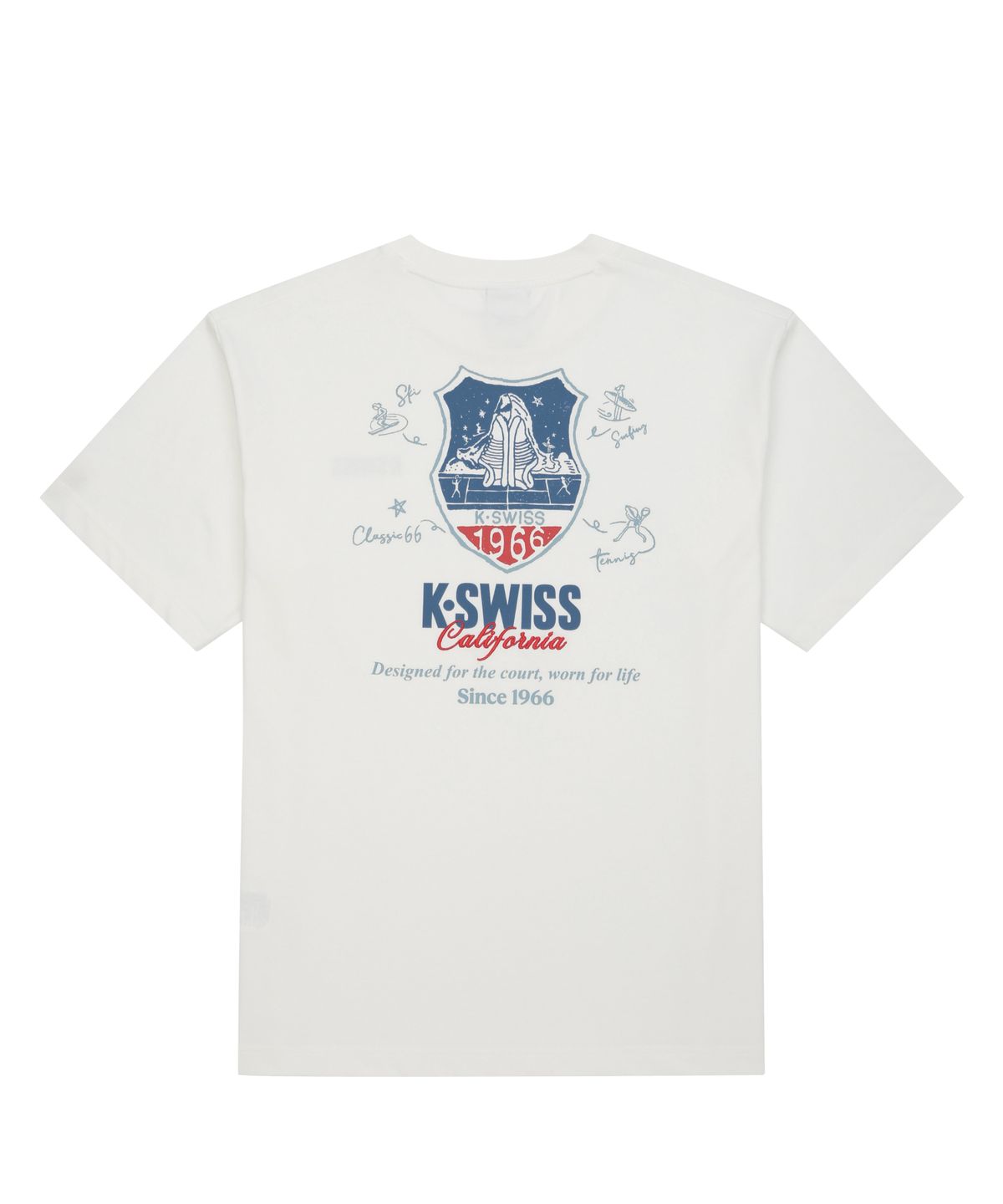 케이스위스(K-SWISS) 60th 쉴드 그래픽 티_1KSTSMV905WH