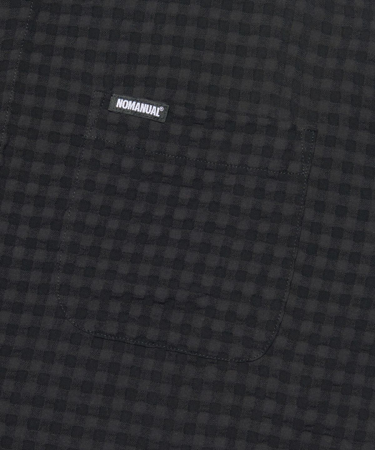 노매뉴얼(NOMANUAL) T.C HALF SHIRT - BLACK