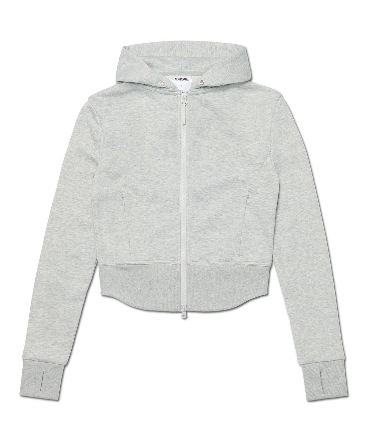 노매뉴얼(NOMANUAL) NM LIGHT HOODED ZIP-UP (WOMAN) - MELANGE