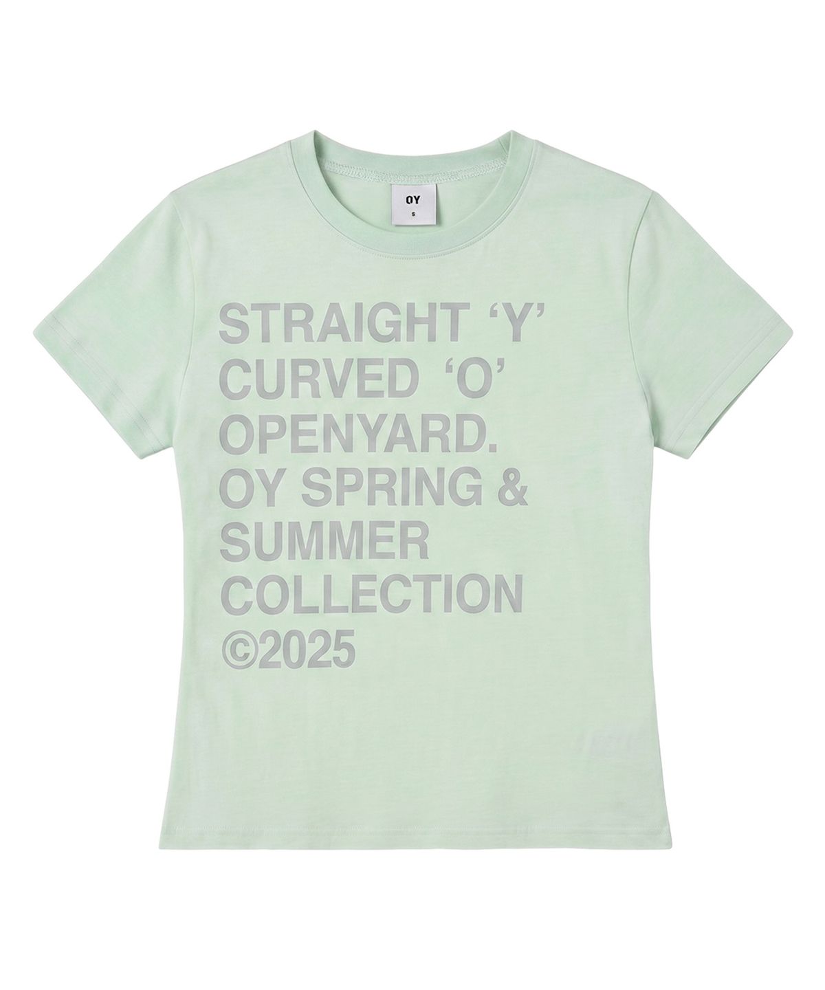 오픈야드(오와이)(OPENYARD(OY)) BOLD LETTERS TEE - MINT