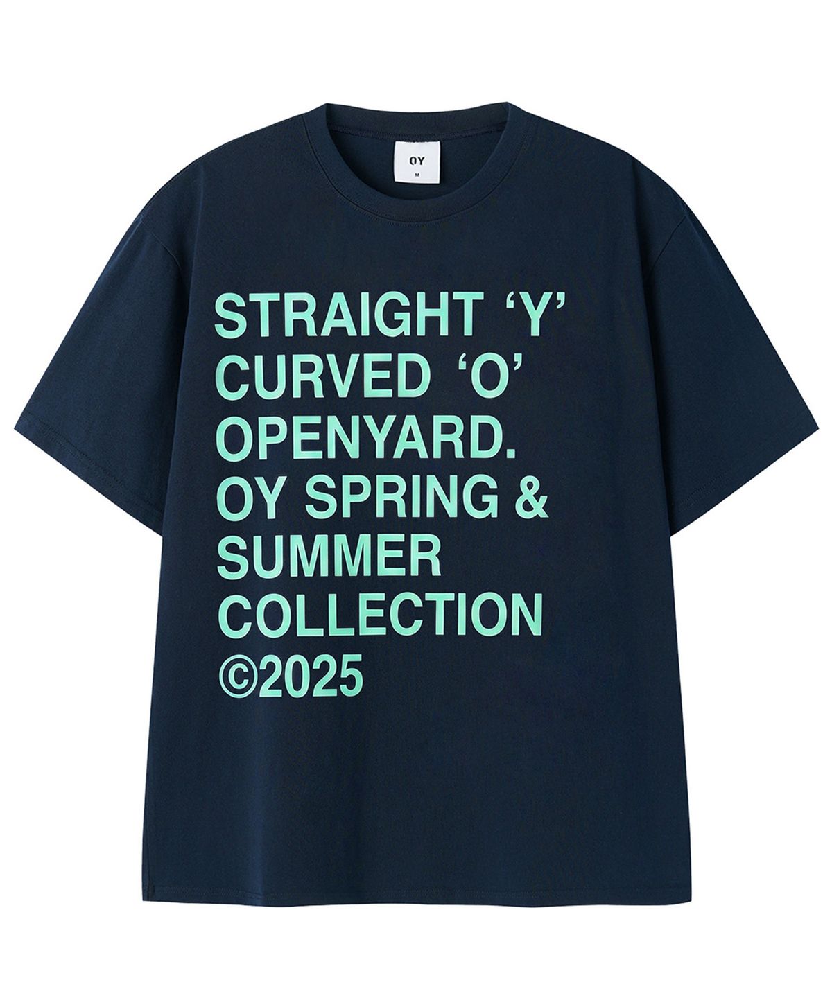 오픈야드(오와이)(OPENYARD(OY)) BOLD LETTERS TEE - NAVY