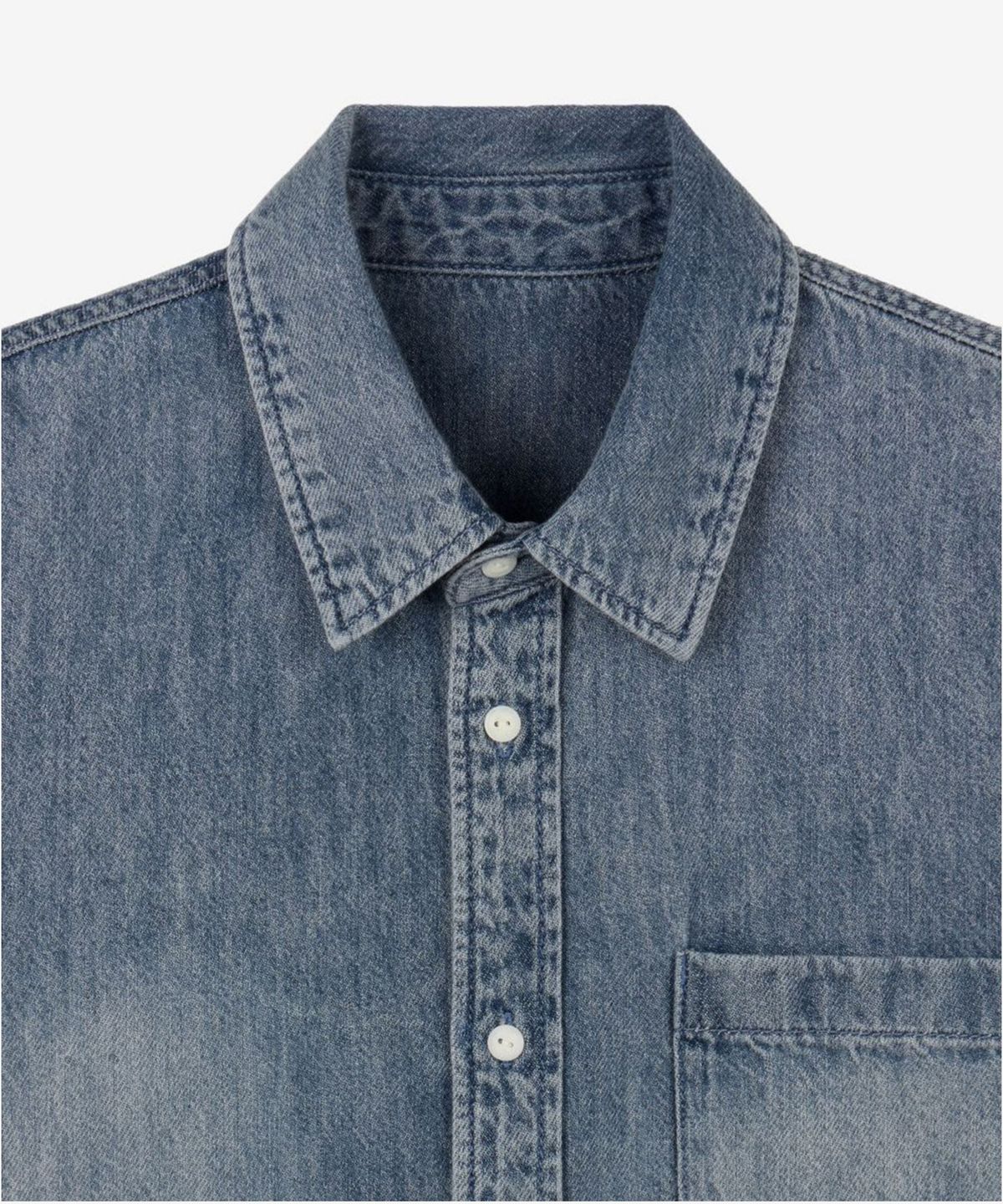 티엔지티(TNGT) Summer Denim Shirt  (Greyish Blue) TNSH6E203B2