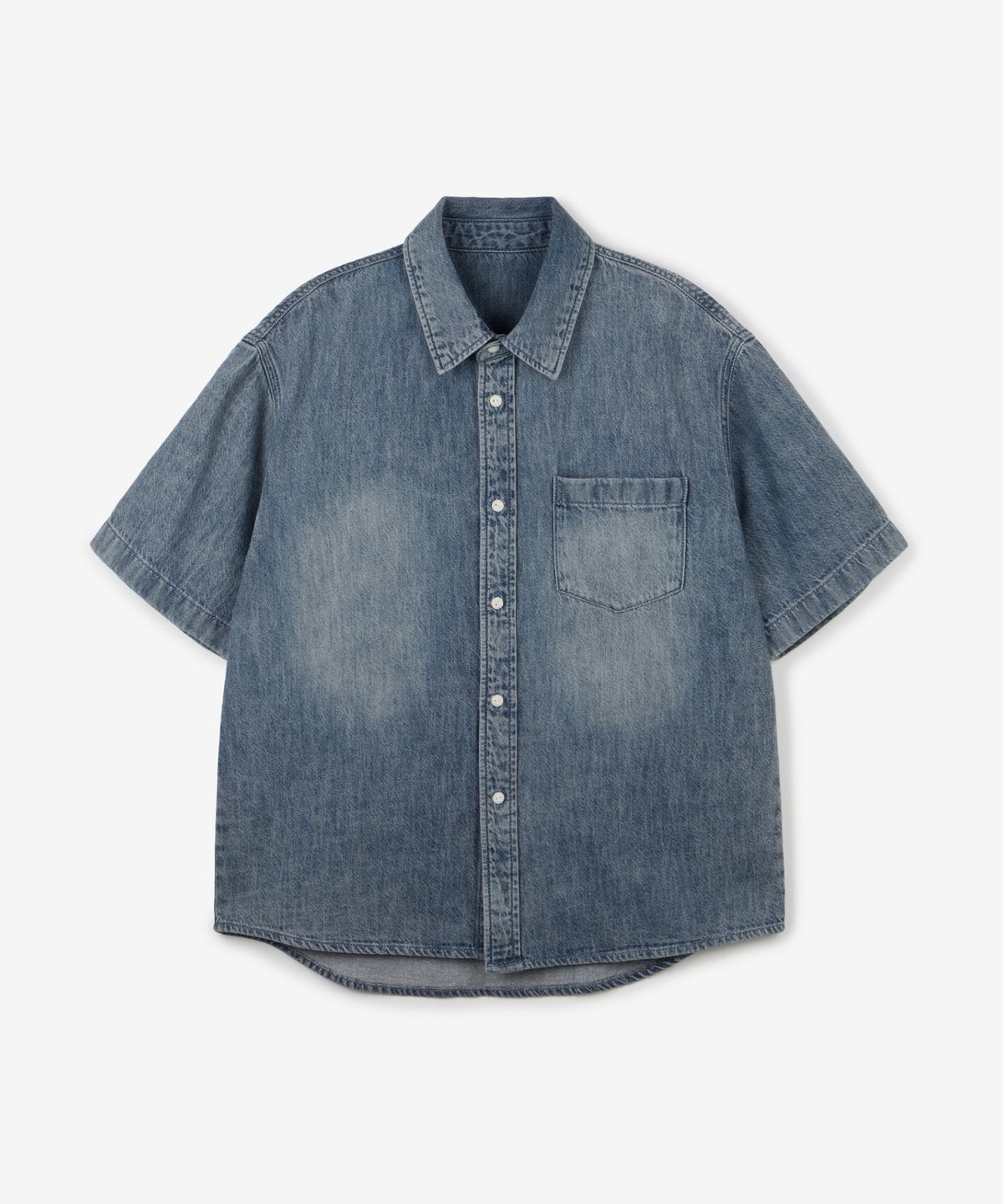 티엔지티(TNGT) Summer Denim Shirt  (Greyish Blue) TNSH6E203B2