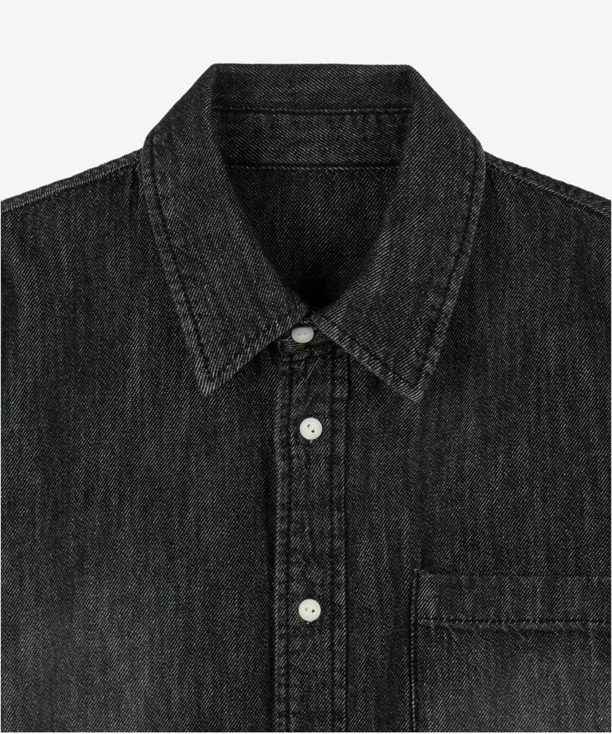티엔지티(TNGT) Summer Denim Shirt  (Washed Grey) TNSH6E203G2