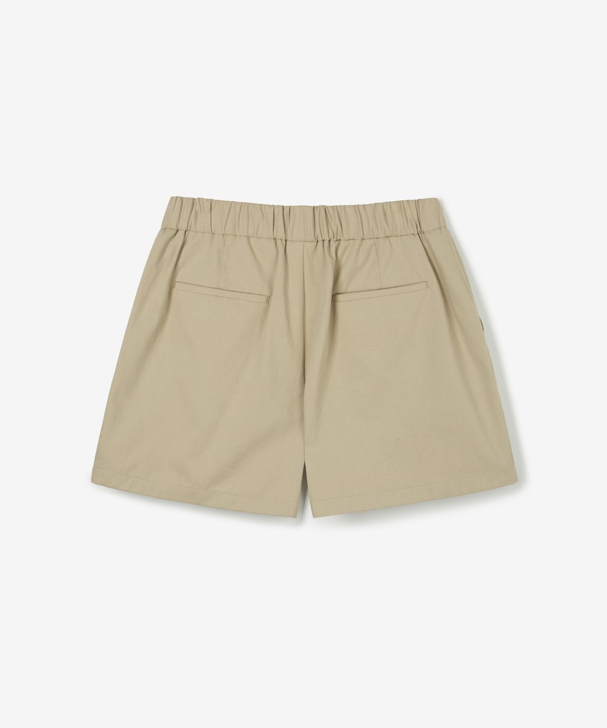 티엔지티(TNGT) Cotton Elastic Waist Shorts (Light Beige) TNPA6E212I2
