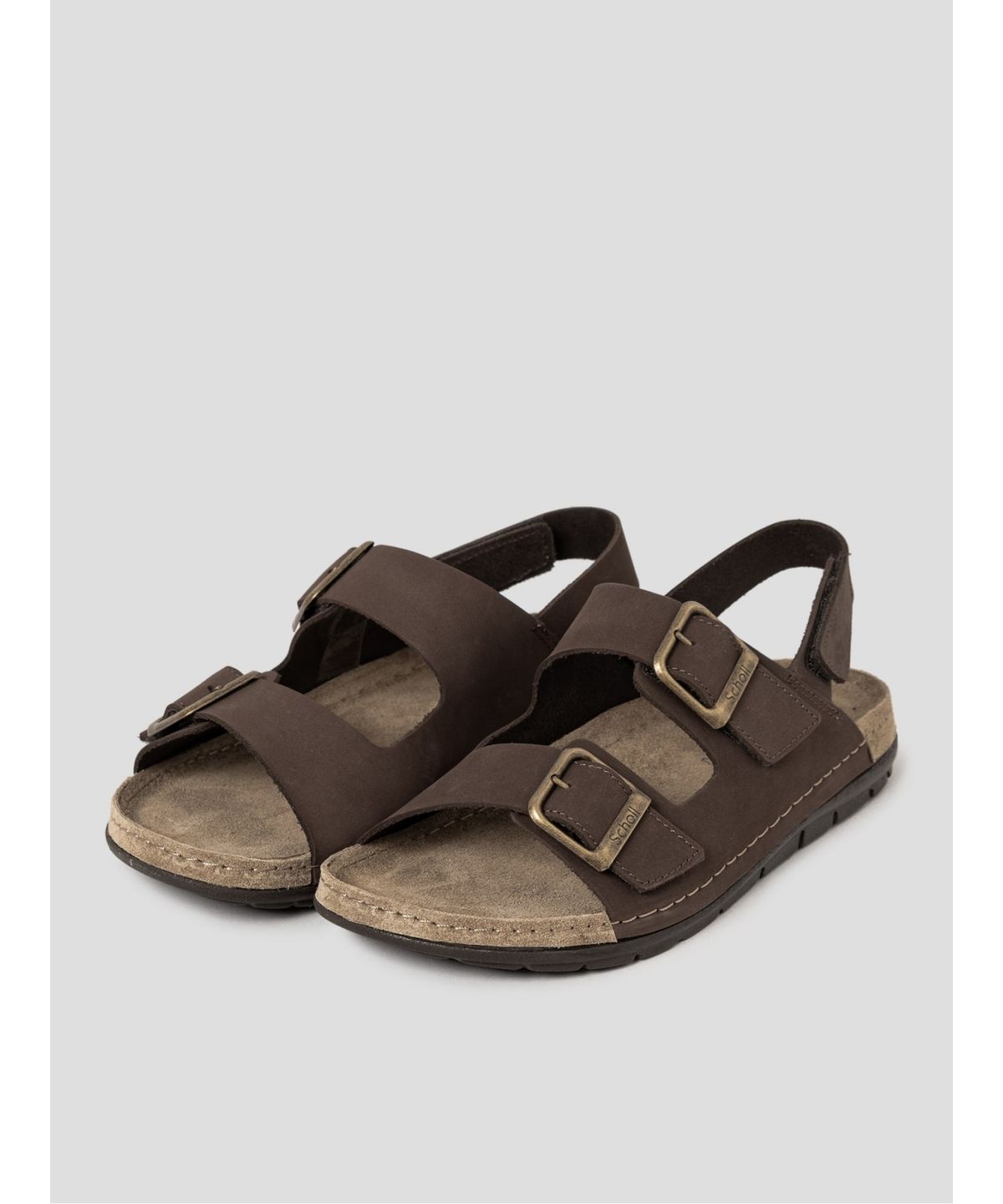 숄(SCHOLL) (MEN) 투스트랩 백스트랩 샌들  브라운 (HH64K1C60D)
