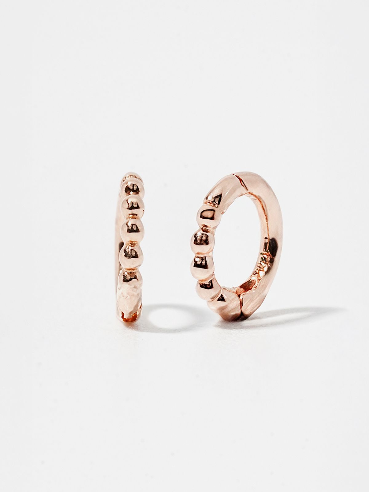 미니멀피어싱(MINIMALPIERCING) 14K 미니 볼 큐빅 세그먼트 귓바퀴 링 피어싱 귀걸이