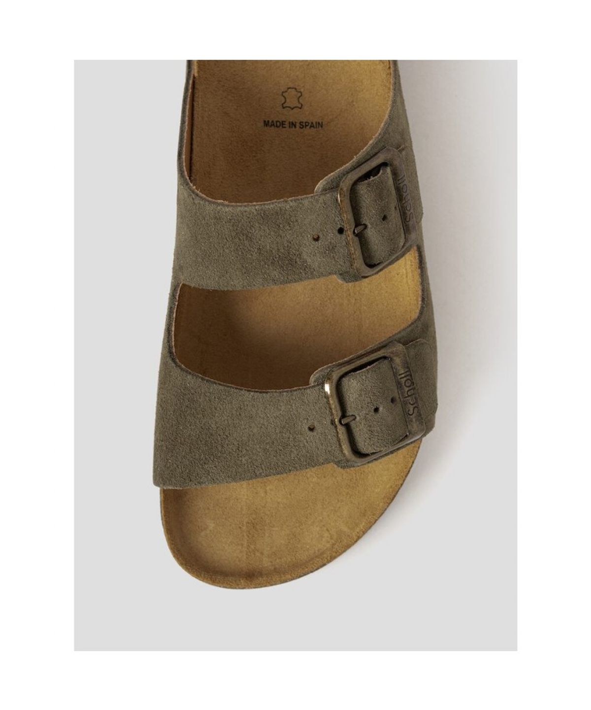 숄(SCHOLL) (MEN) 투스트랩 코르크 샌들  카키 (HH64K1C20H)