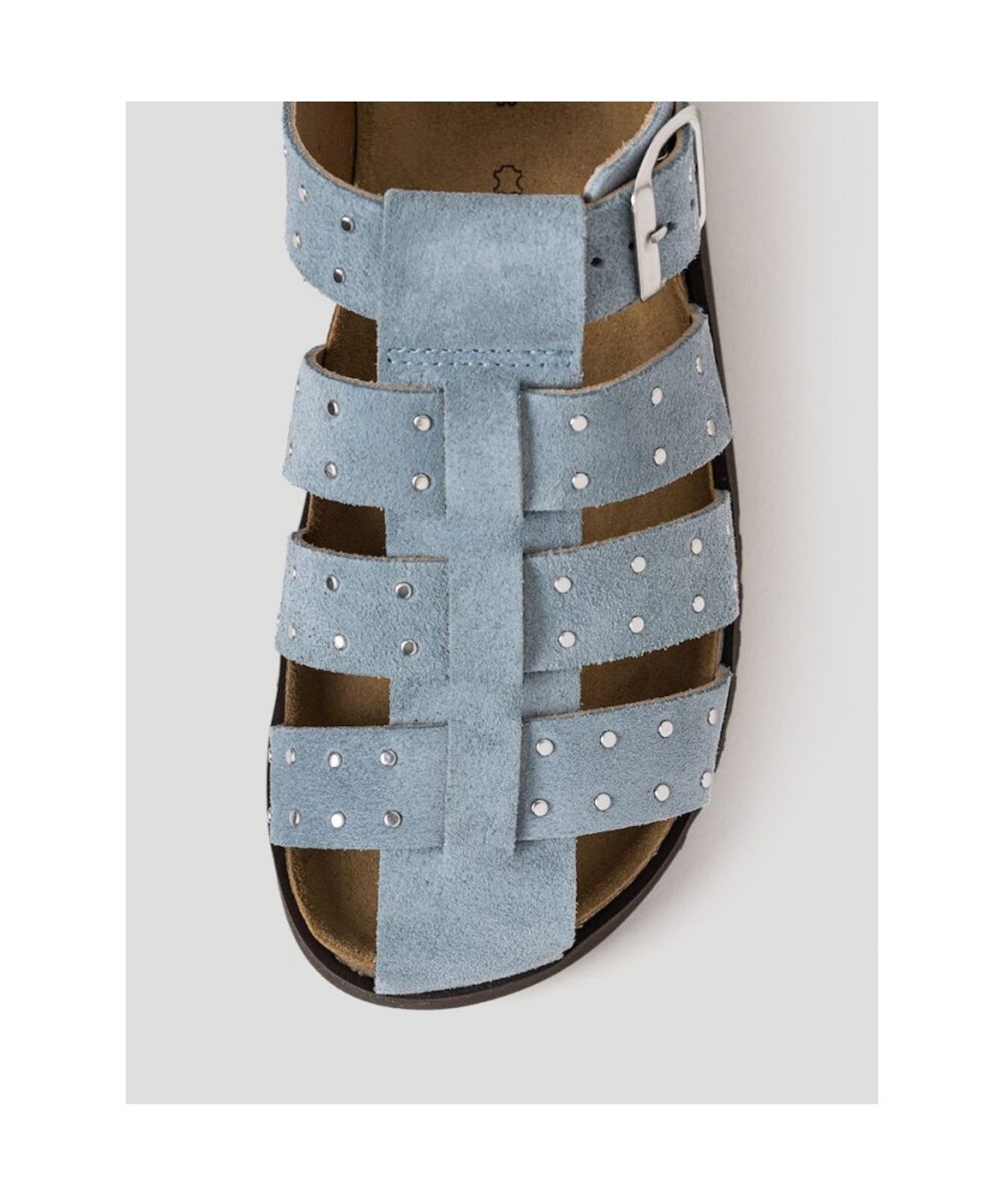 숄(SCHOLL) (WOMEN) 피셔맨 코르크 샌들  스카이 블루 (HH64K2C62Q)