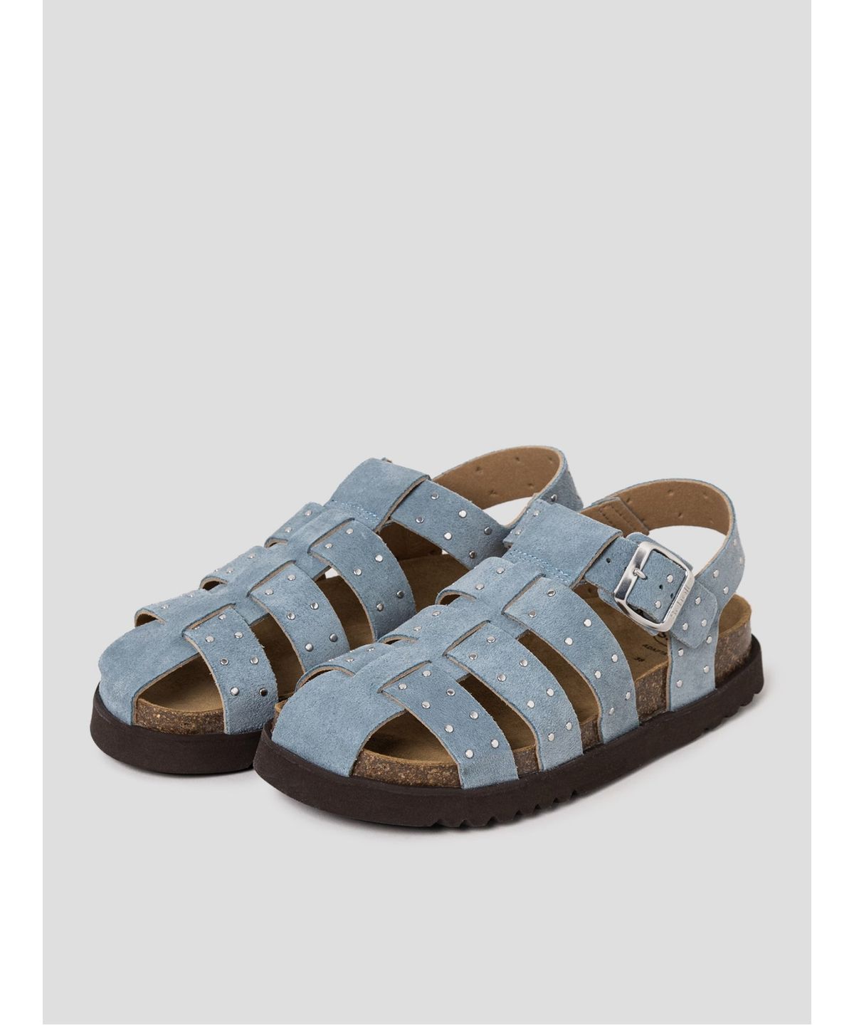 숄(SCHOLL) (WOMEN) 피셔맨 코르크 샌들  스카이 블루 (HH64K2C62Q)