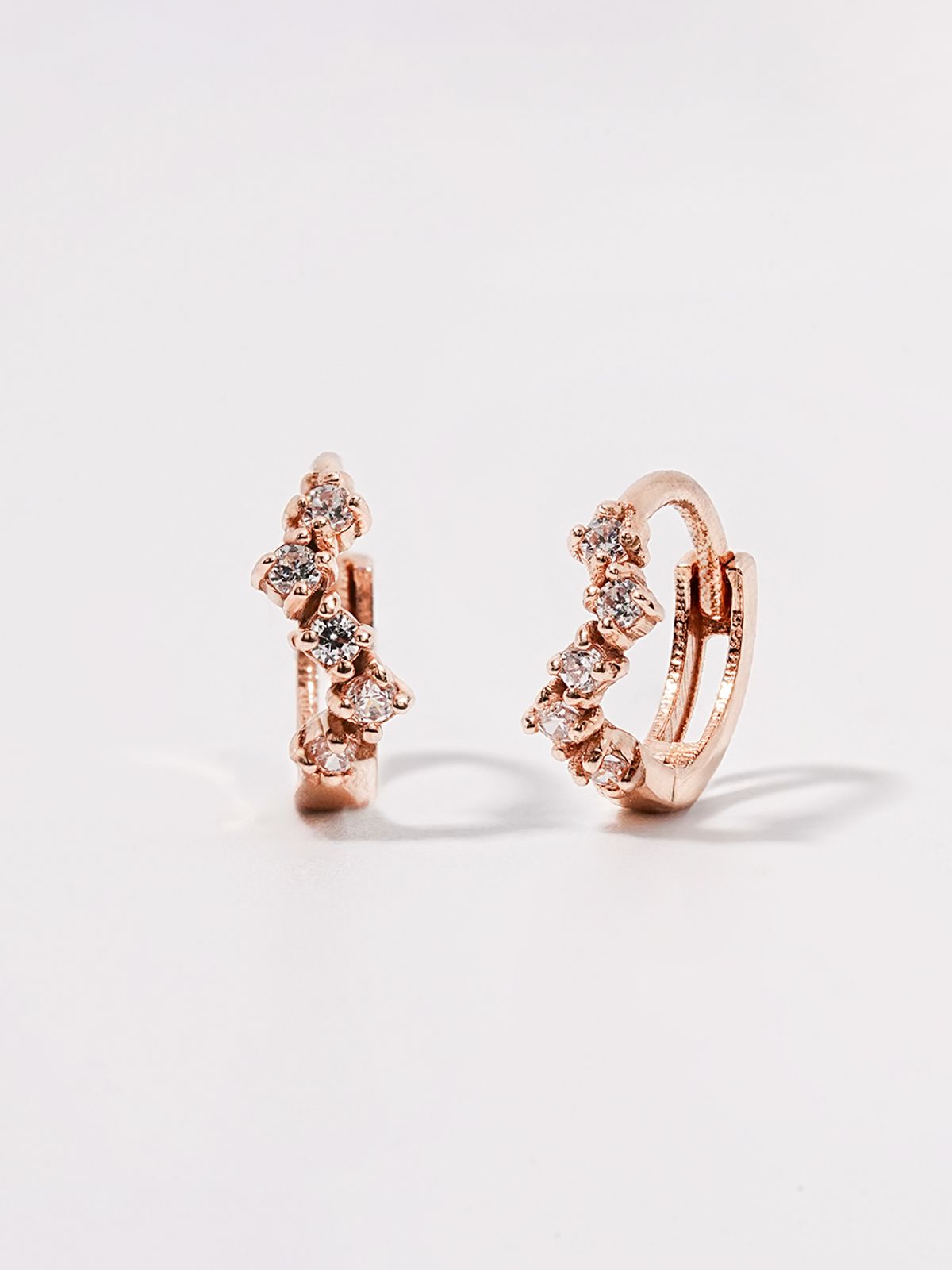 미니멀피어싱(MINIMALPIERCING) 14K 미니 레이어드 원터치 링 피어싱 귀걸이
