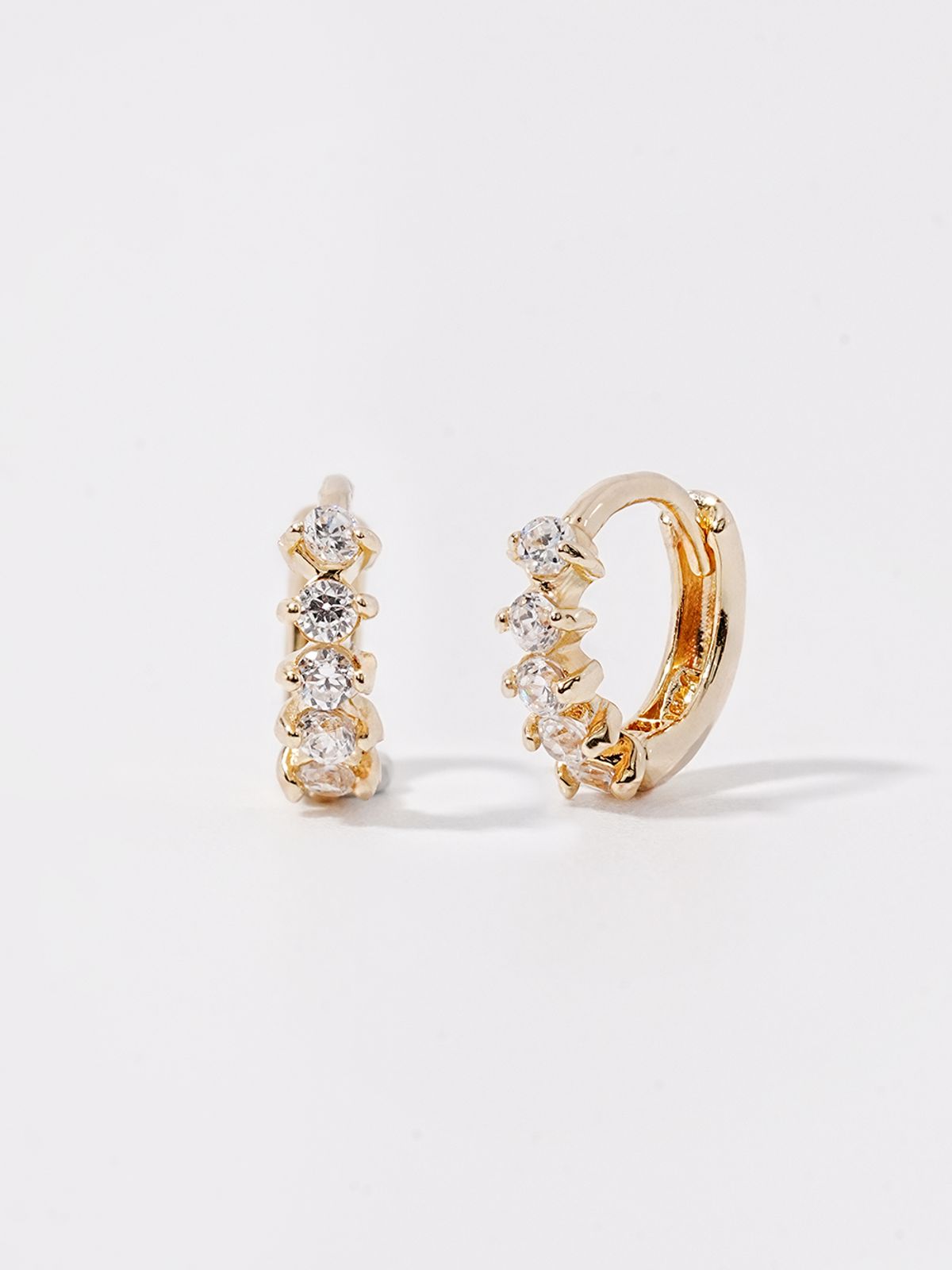 미니멀피어싱(MINIMALPIERCING) 14K 미니 레이어드 원터치 링 피어싱 귀걸이
