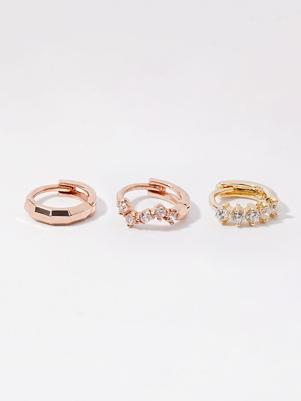 미니멀피어싱(MINIMALPIERCING) 14K 미니 레이어드 원터치 링 피어싱 귀걸이
