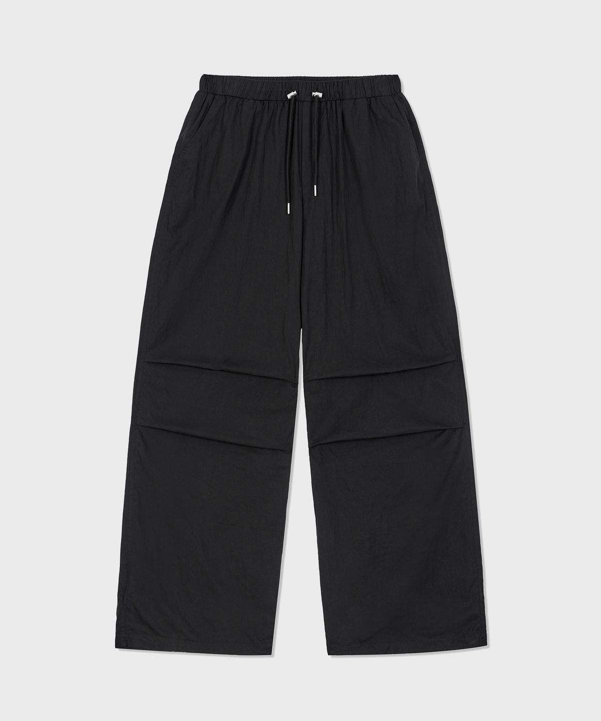 굿라이프웍스(GLW) [unisex] 나일론 링클 파라슈트 팬츠 블랙