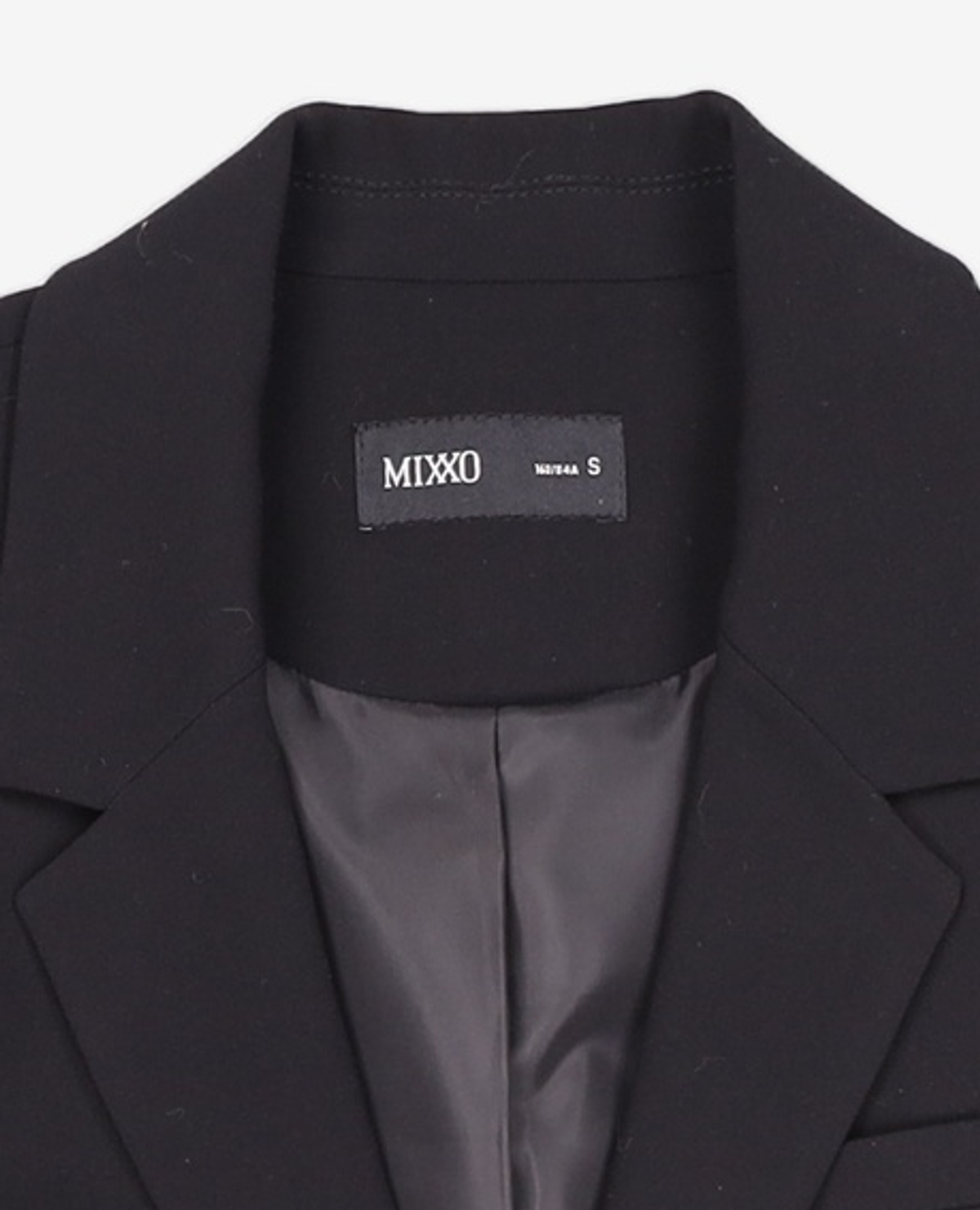 미쏘(MIXXO) 테일러드 일자핏 싱글 자켓 MIWJKCT1PB S