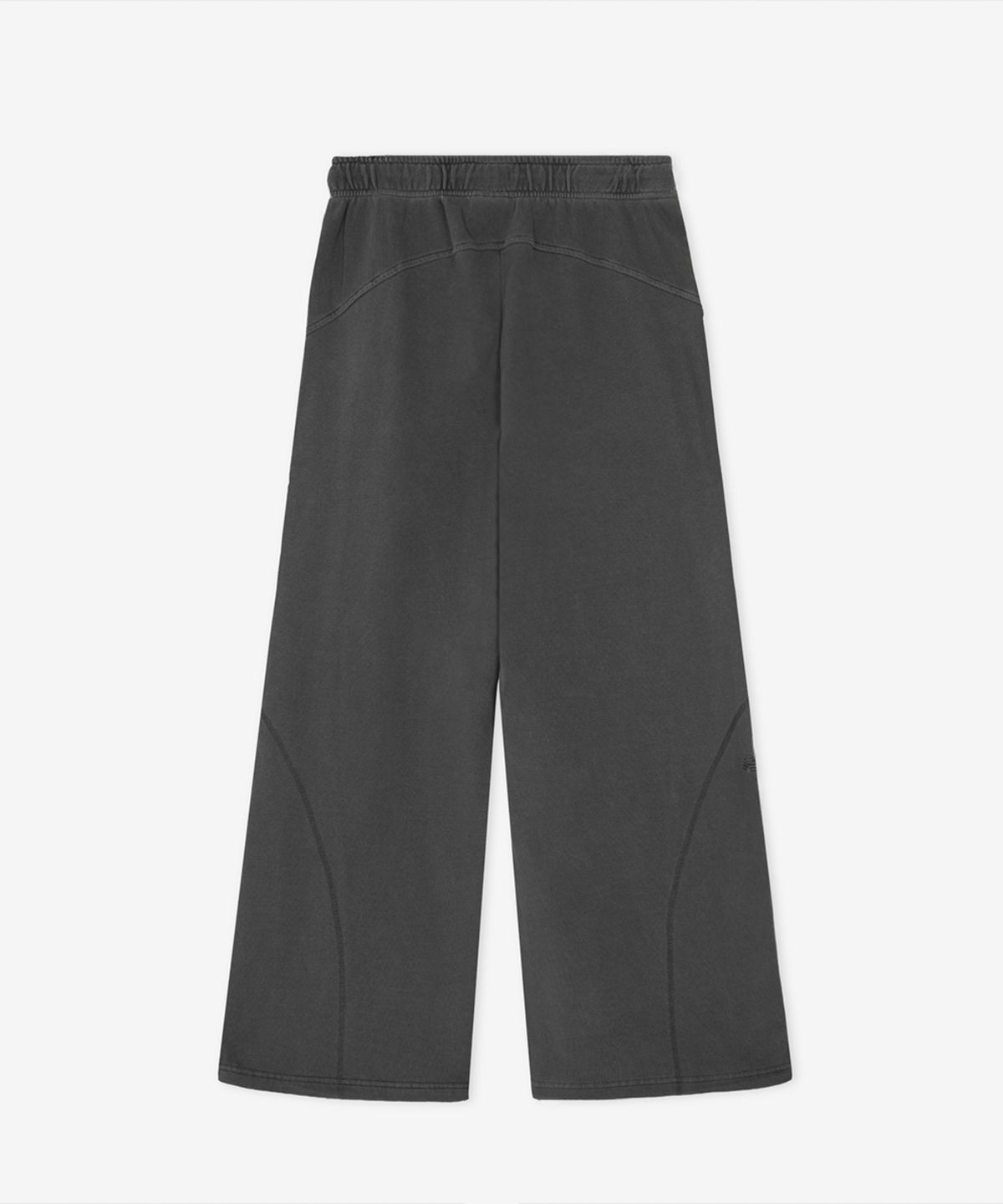 뉴발란스(NEW BALANCE) NBMLG2W442 / WOMEN 썸머 경량 니트 다잉 오버 와이드 팬츠 (DYEING CHARCOAL)