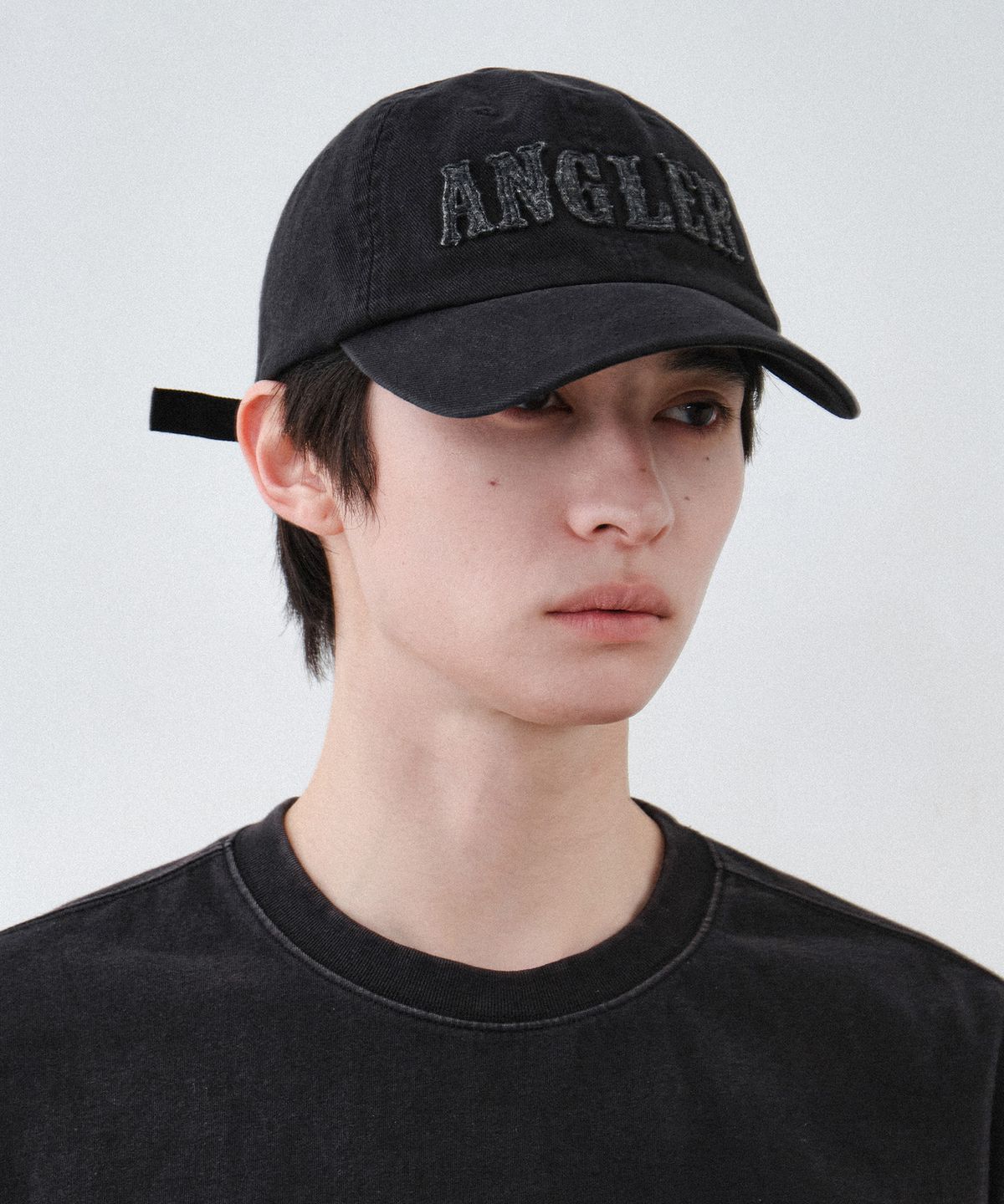 힐리먼트(HELEMENT) 앵글러 코튼 볼캡 (BLACK)