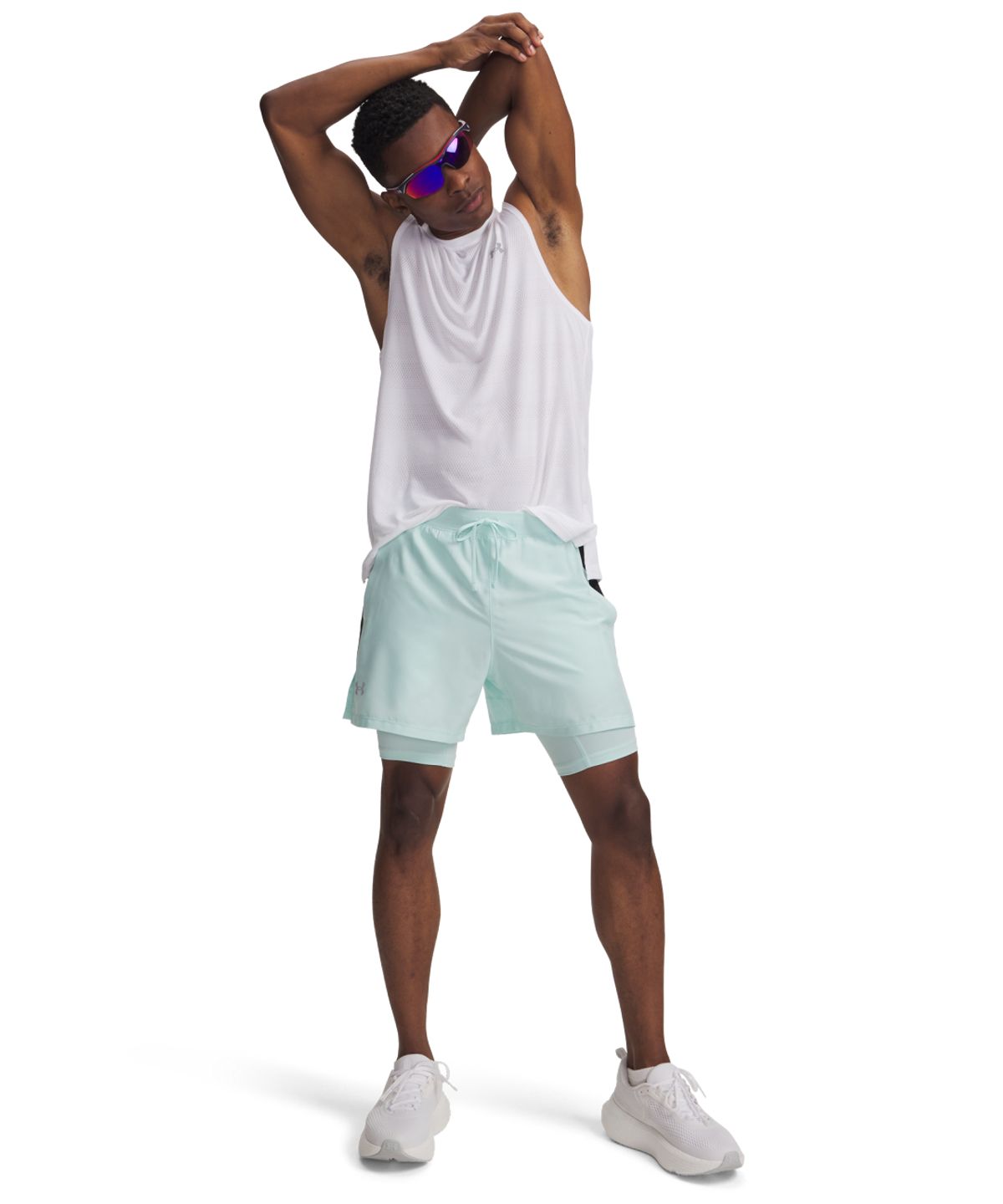 언더아머(UNDERARMOUR) 론치 투인원 5인치 쇼츠 1382640-703