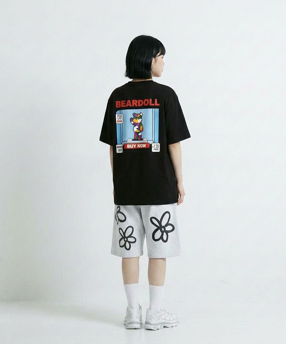 더블제이디(DOUBLE JD) 박스 베어돌 반팔 티셔츠