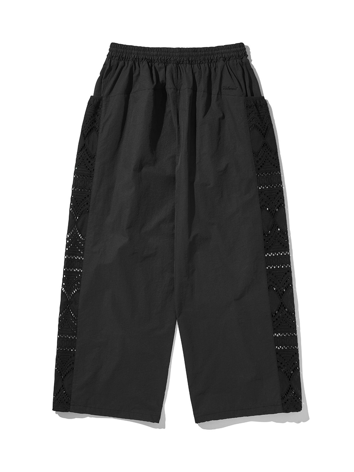 힐리먼트(HELEMENT) 여성 아일렛 와이드팬츠 (BLACK)
