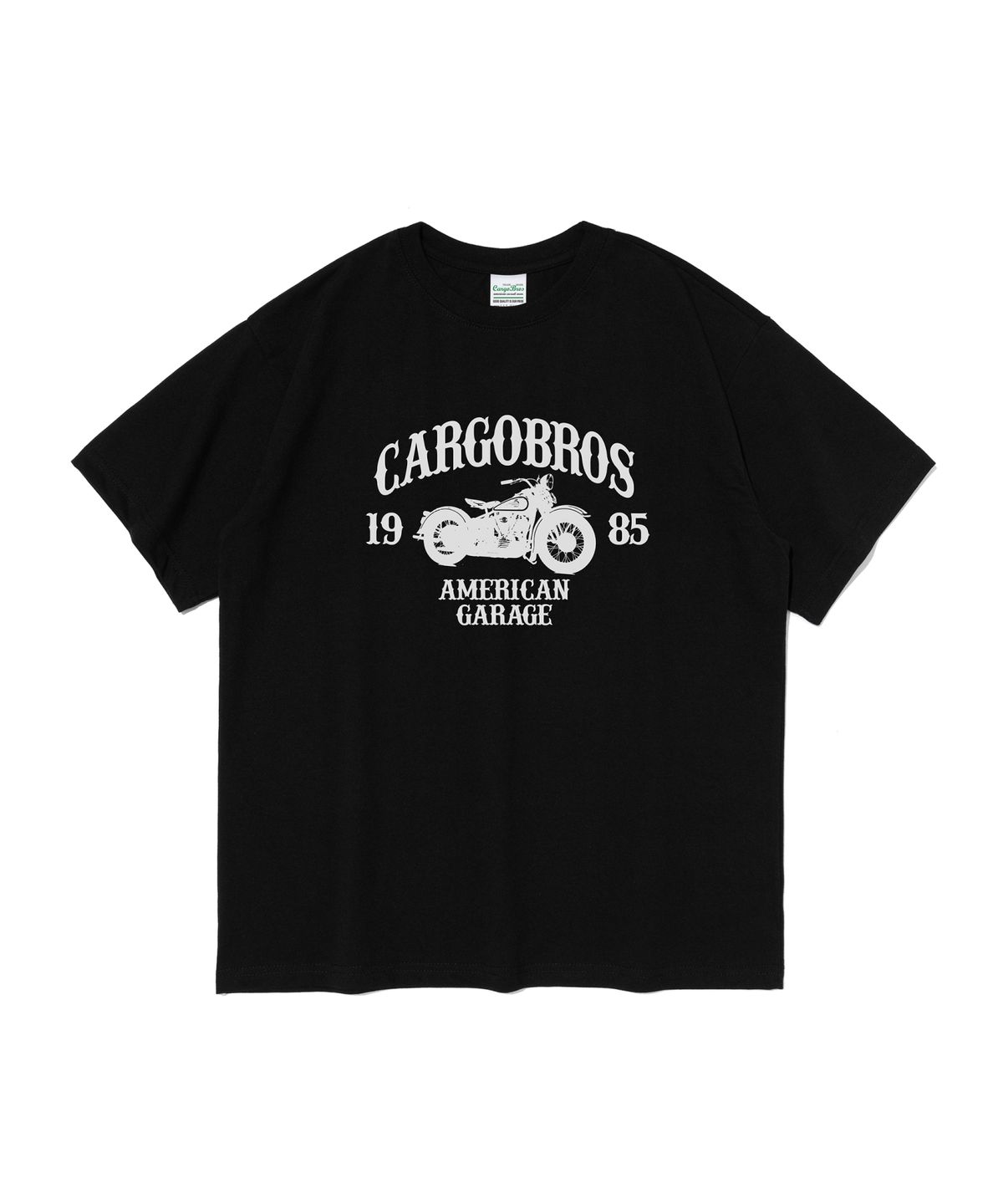 카고브로스(CARGOBROS) CB 1985 바이크 그래픽 반팔티 (블랙)