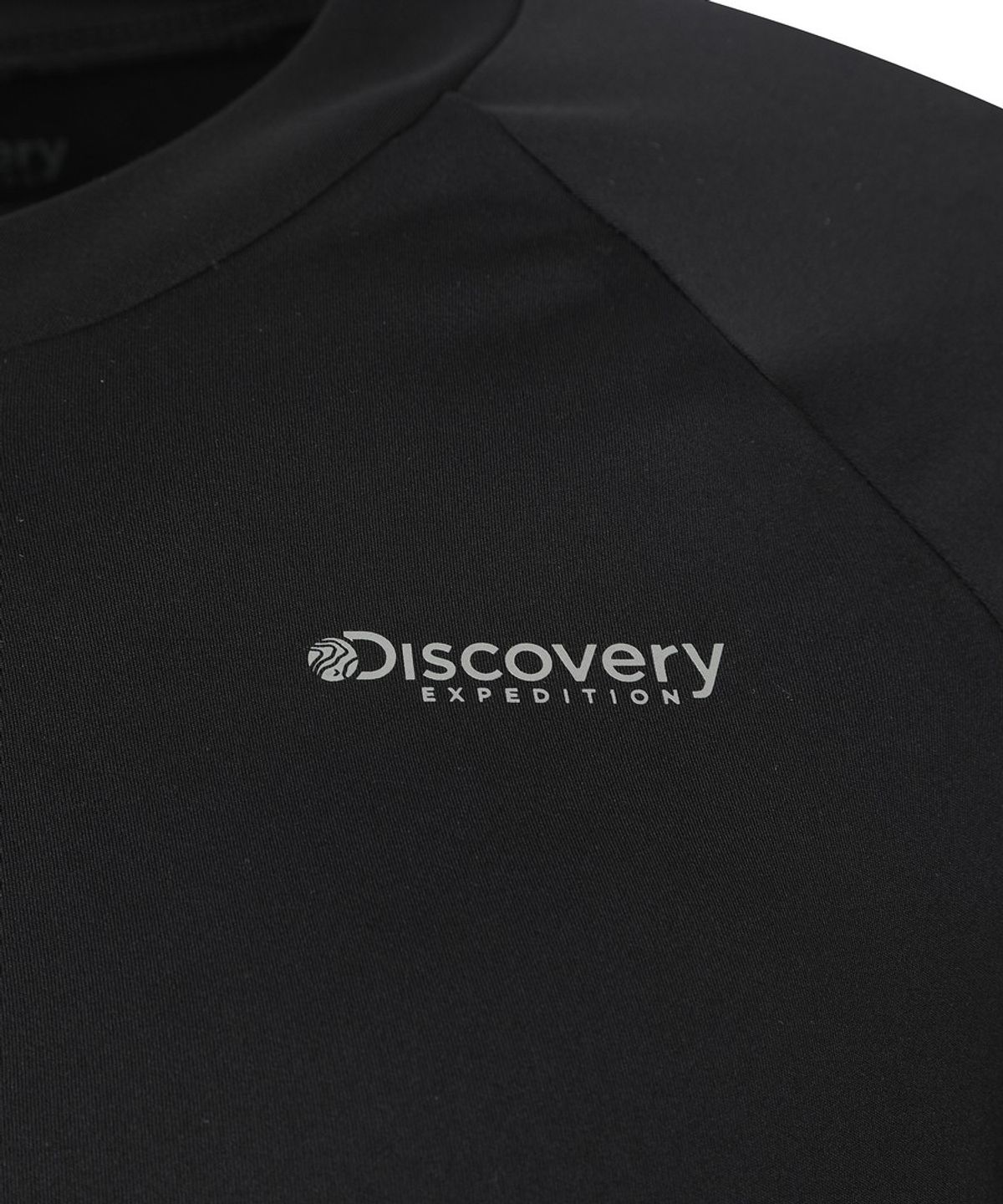 디스커버리 익스페디션(DISCOVERY EXPEDITION) 여성 풀집업 크롭 래쉬가드 (BLACK)