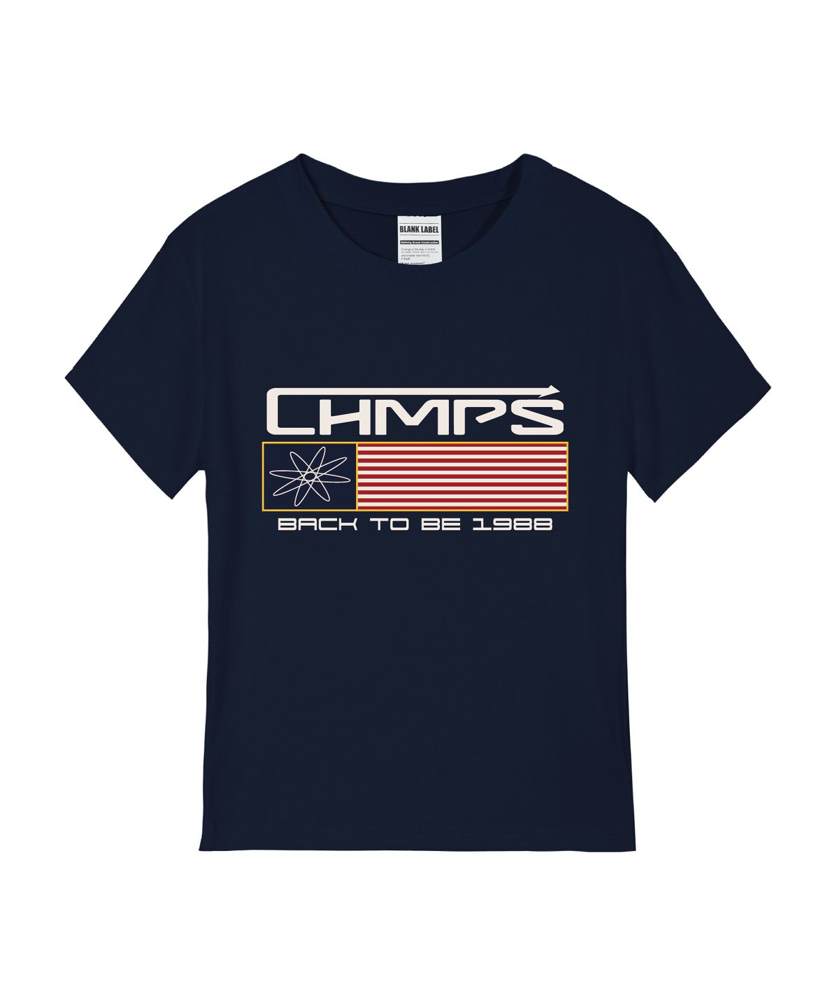 본챔스(BORN CHAMPS) [3 COLORS] 백 투비 CHMPS 로고 여성 스탠다드 반팔티셔츠