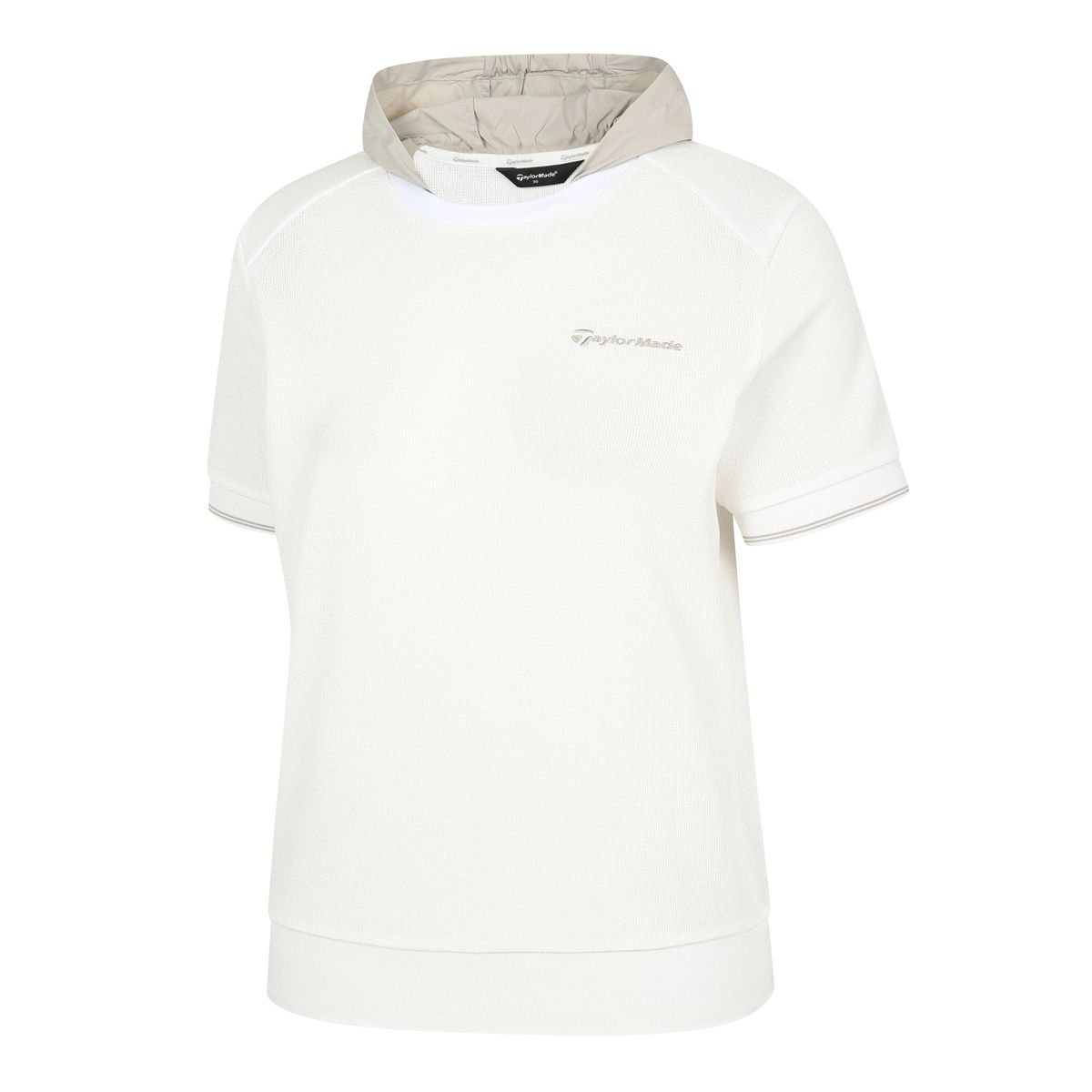 테일러메이드 어패럴(TAYLORMADE APPAREL) 26SS 여성 우븐 후드 반팔 티셔츠 T8031T66147-100