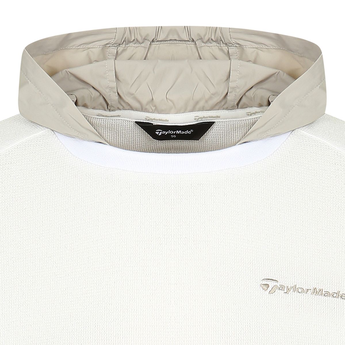 테일러메이드 어패럴(TAYLORMADE APPAREL) 26SS 여성 우븐 후드 반팔 티셔츠 T8031T66147-100