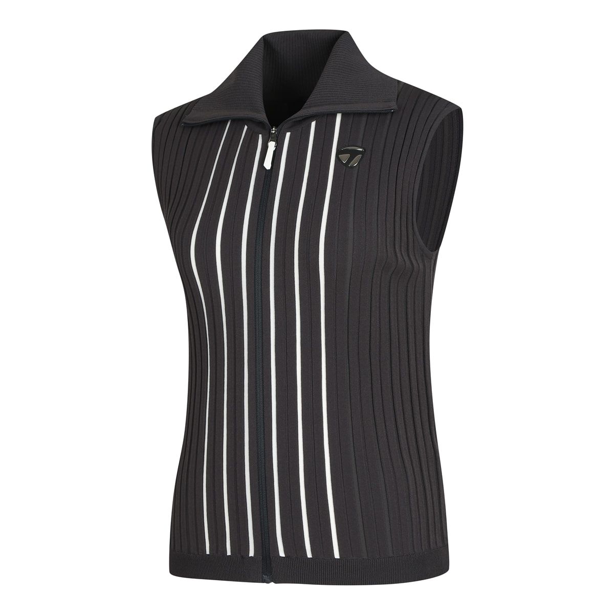 테일러메이드 어패럴(TAYLORMADE APPAREL) 26SS 여성 골지 집업 니트 베스트 TS6-61HG21-195