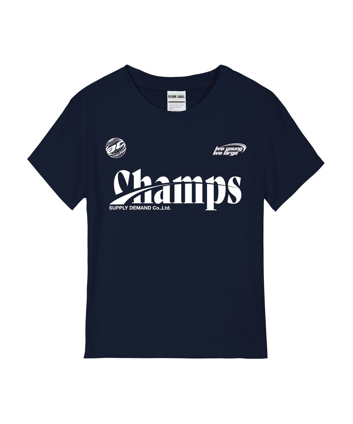 본챔스(BORN CHAMPS) [4 COLORS] CHMPS SPORTY LOGO 여성 스탠다드 반팔티셔츠