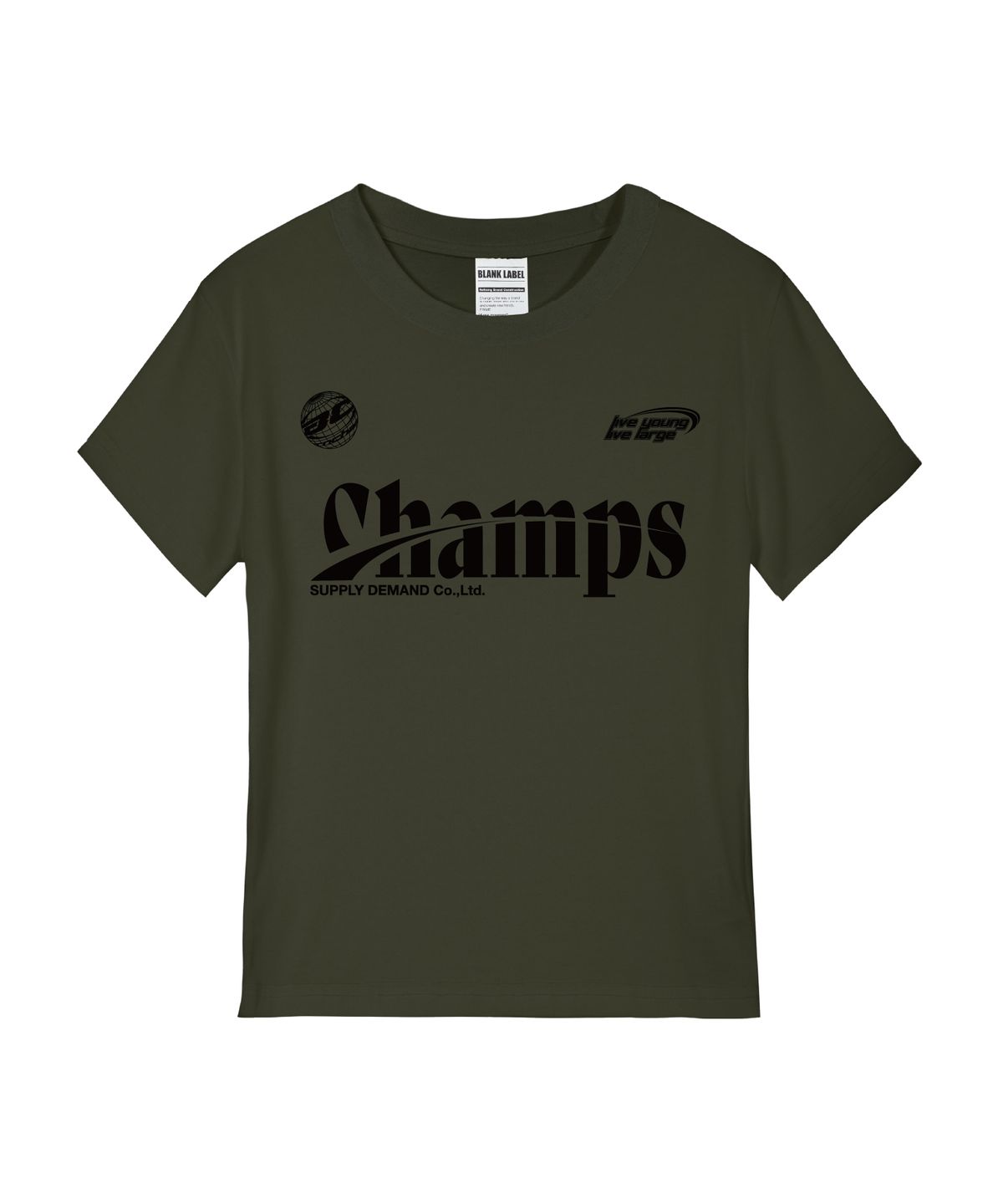본챔스(BORN CHAMPS) [4 COLORS] CHMPS SPORTY LOGO 여성 스탠다드 반팔티셔츠