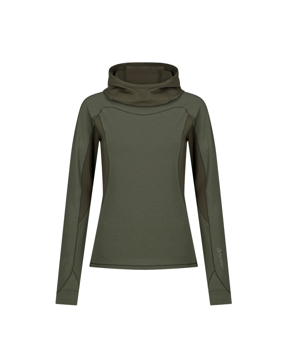 썬러브투어(SUNLOVETOUR) Polartec® Delta™ FlexAir Hooded LS Tee Olive