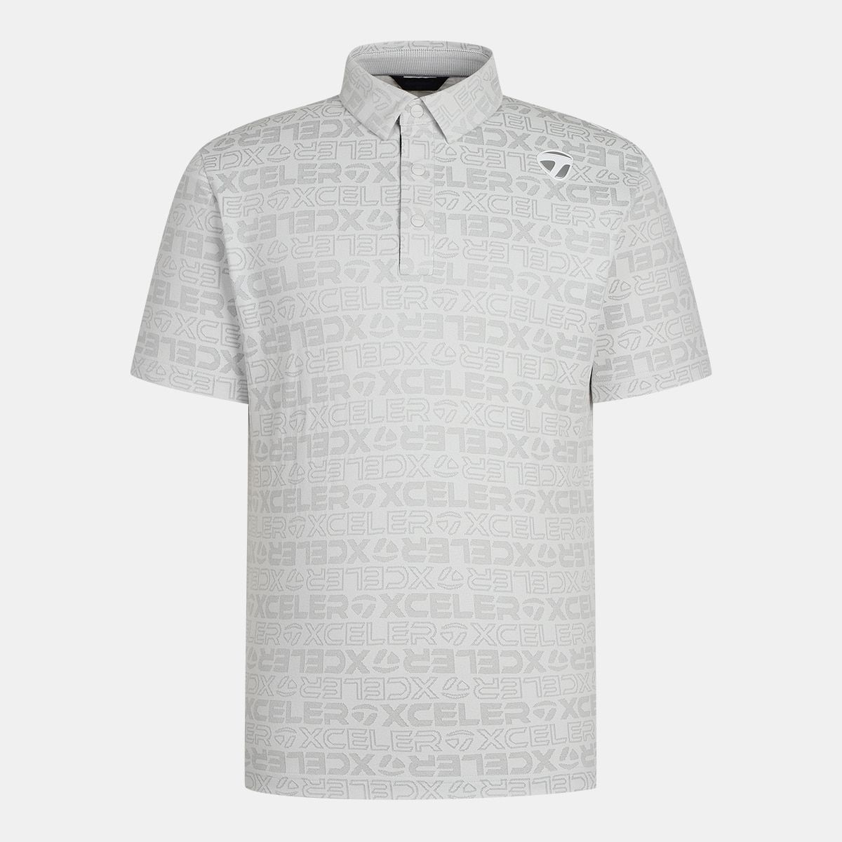 테일러메이드 어패럴(TAYLORMADE APPAREL) 26SS 남성 레터링 자카드 카라 반팔 티셔츠 TT6-21HG41-102
