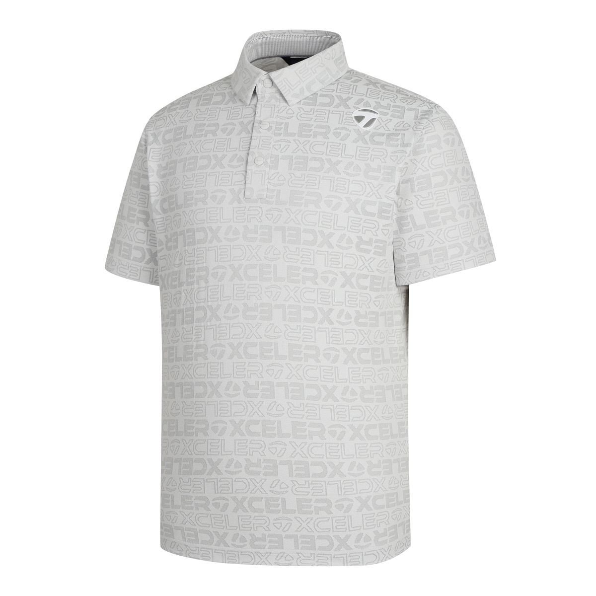 테일러메이드 어패럴(TAYLORMADE APPAREL) 26SS 남성 레터링 자카드 카라 반팔 티셔츠 TT6-21HG41-102