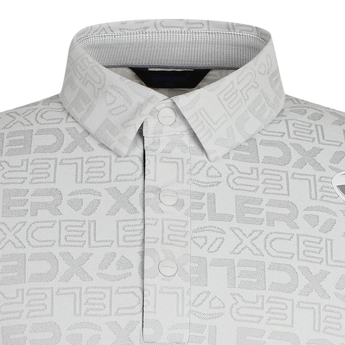 테일러메이드 어패럴(TAYLORMADE APPAREL) 26SS 남성 레터링 자카드 카라 반팔 티셔츠 TT6-21HG41-102